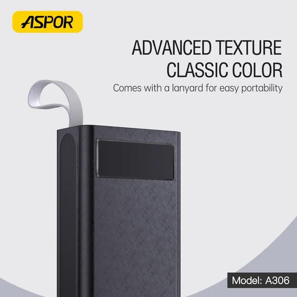 Aspor A306 Fast Charge Power Bank